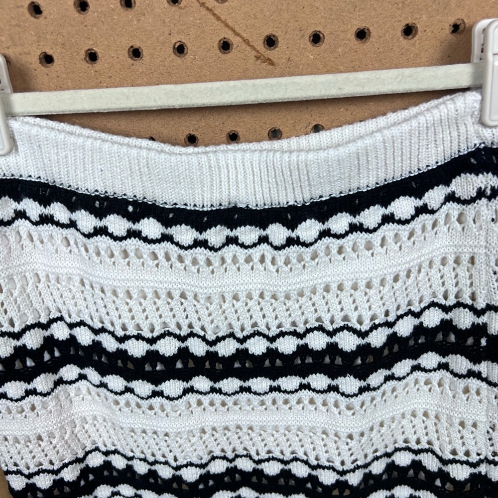 Freshman 1996 Crochet Slim Maxi Skirt and Crop Tank Striped Set Size Medium - Picture 10 of 13